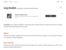 Tablet Screenshot of loganalizi.com